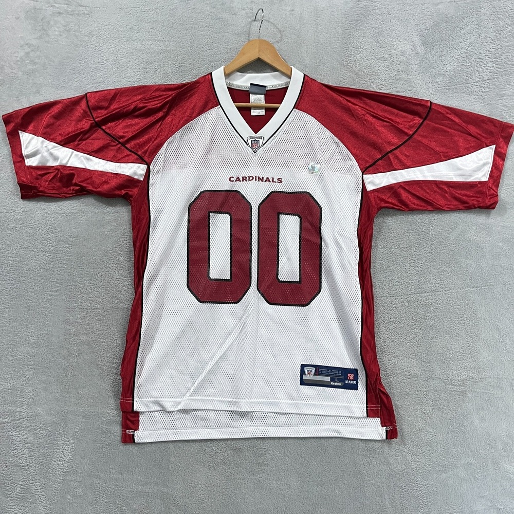 Vintage Reebok NFL Arizona Cardinals Jersey‎ #00 Men's Size Large Football Retro